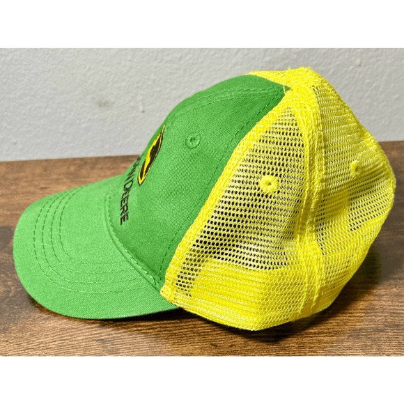 John Deere Toddler Tractors Farm Green & Yellow SnapBack Hat - Picture 5 of 8